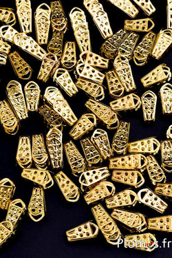 Capuchons de finition - 1.5 cm x 1 cm - doré